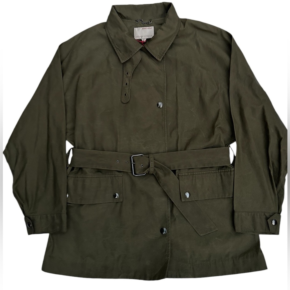 BANANA REPUBLIC Women’s Green Utility Jacket With Belt Size:L